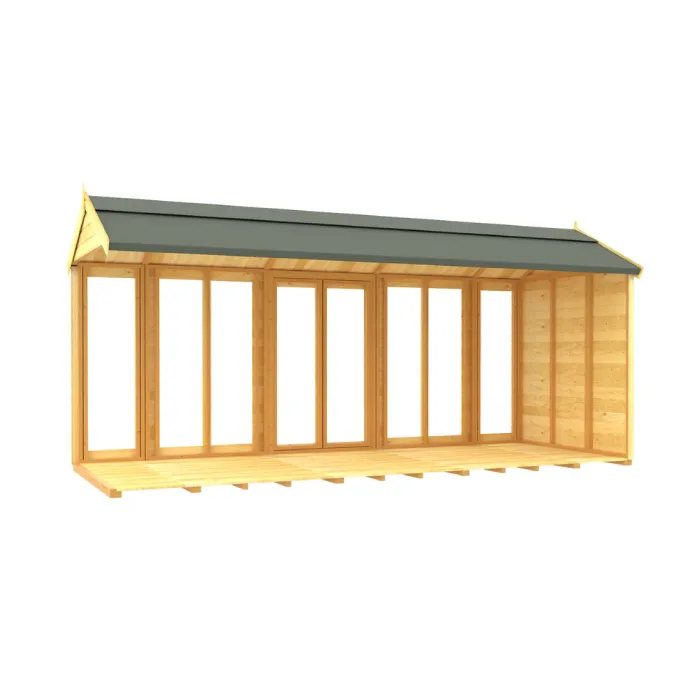 8ft x 16ft Apex Summer House (Full Height Window)
