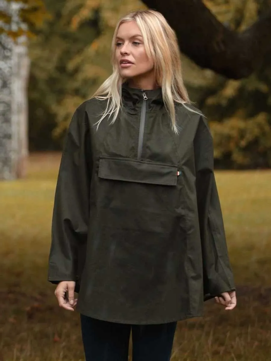 ALAN PAINE Fernley Ladies Waterproof Cape - Woodland