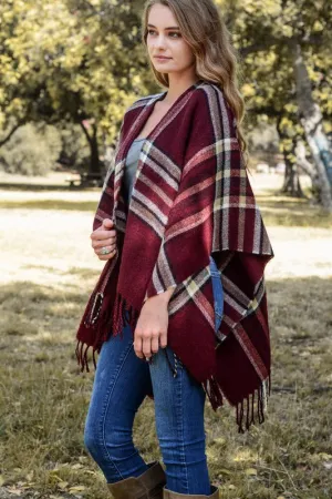 Carissa Classic Plaid Ruana
