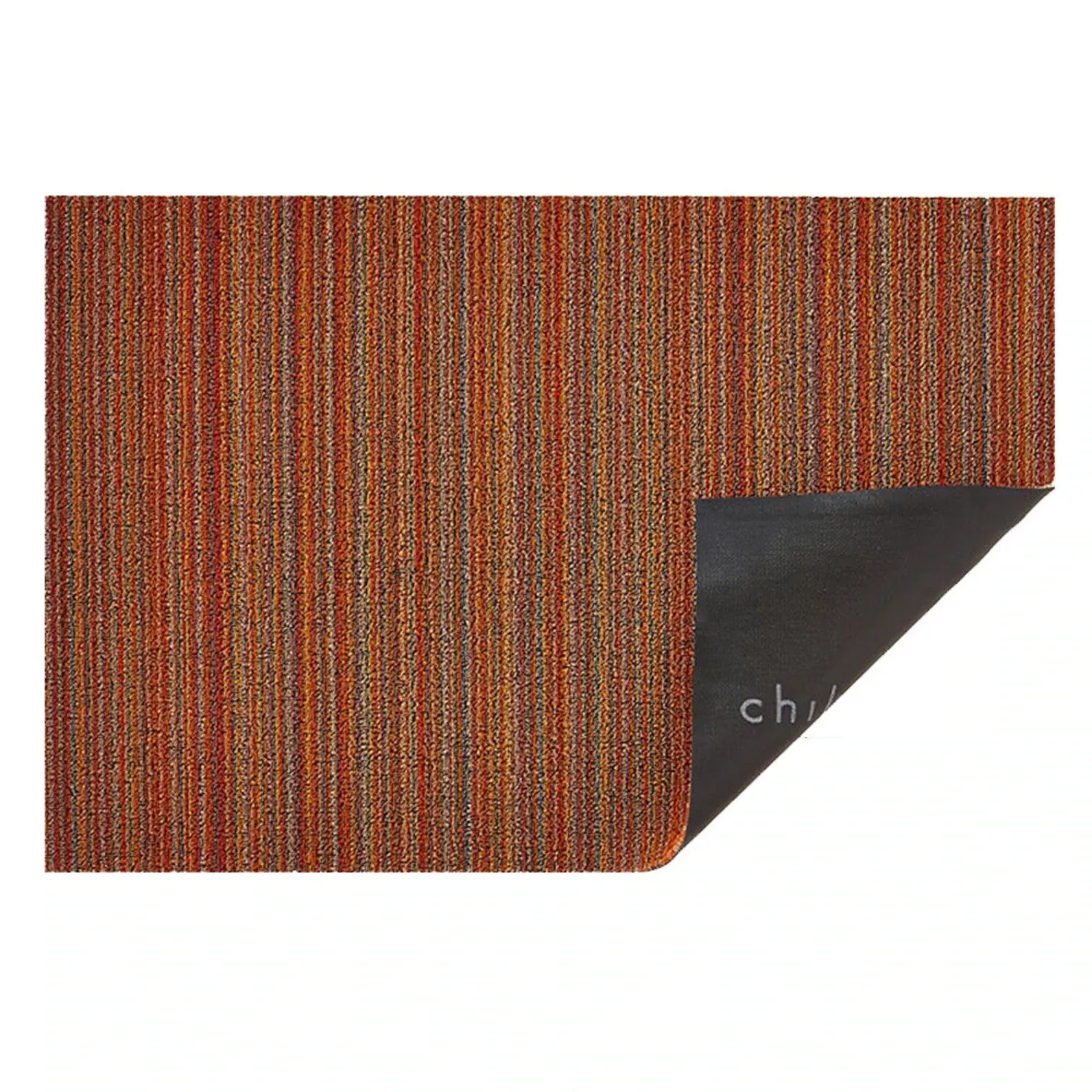 chilewich | doormat 46x71cm (18x28") | skinny stripe orange