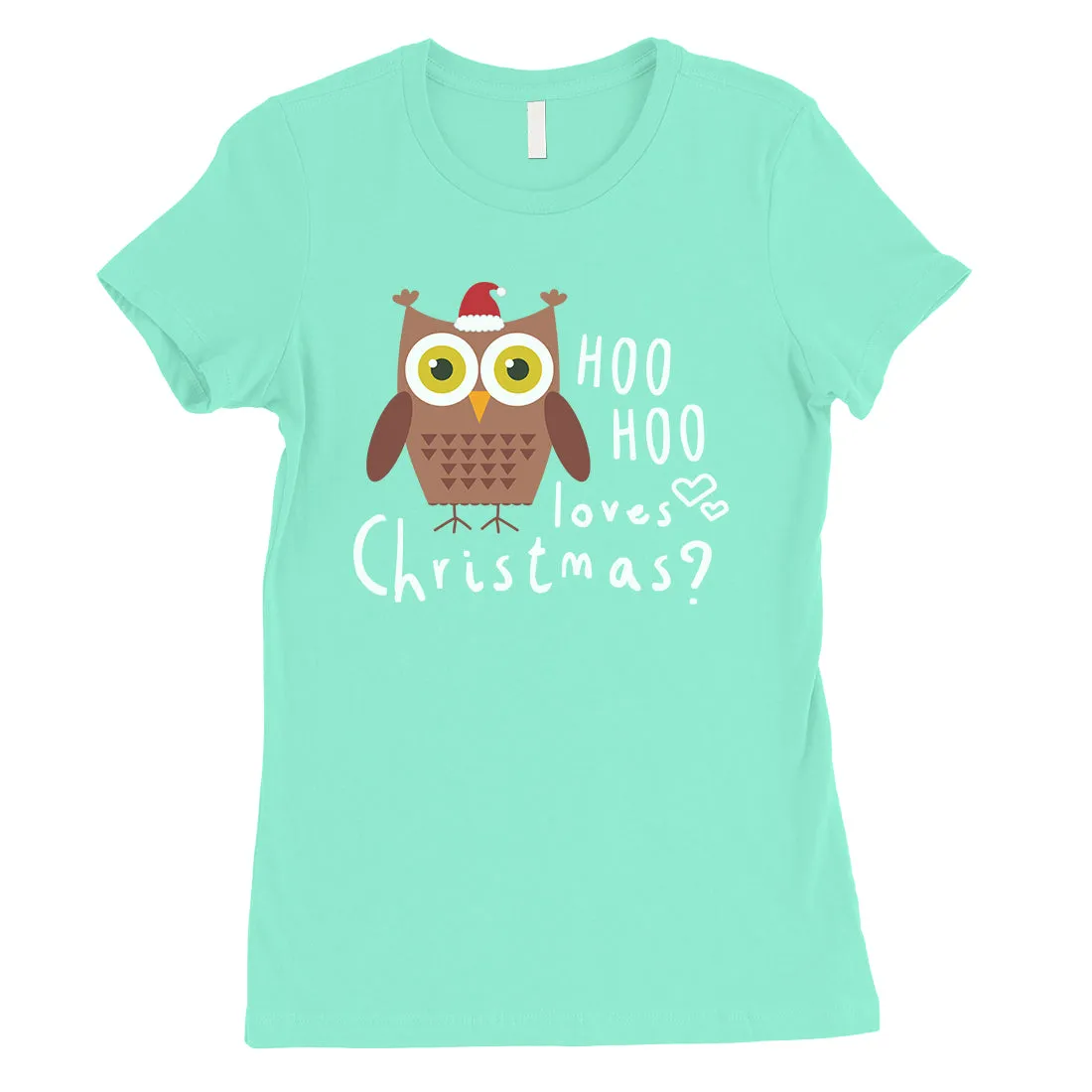 Hoo Christmas Owl Womens T-Shirt