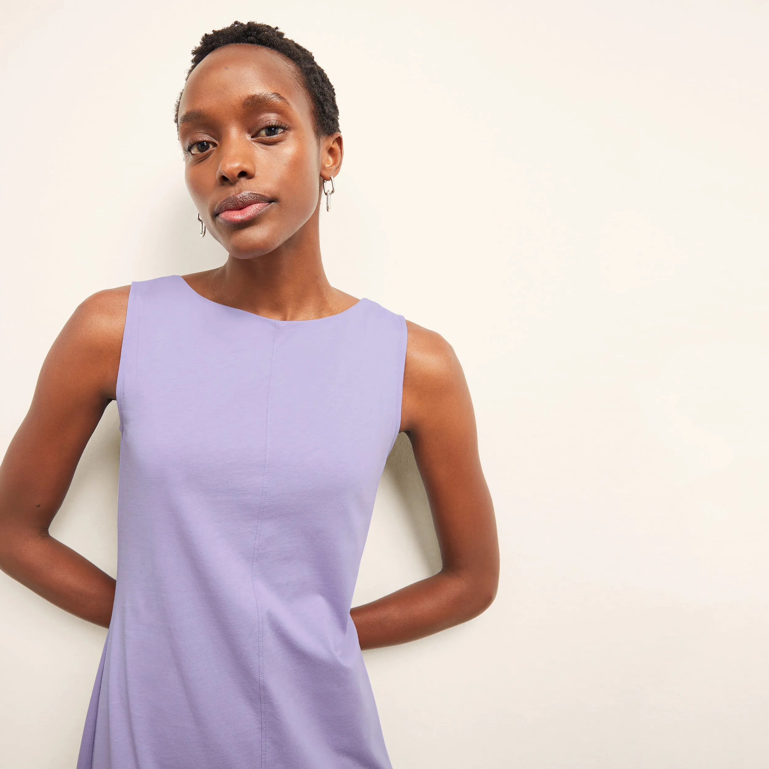 Milano Dress - Organic Jersey Pima Cotton :: Light Orchid