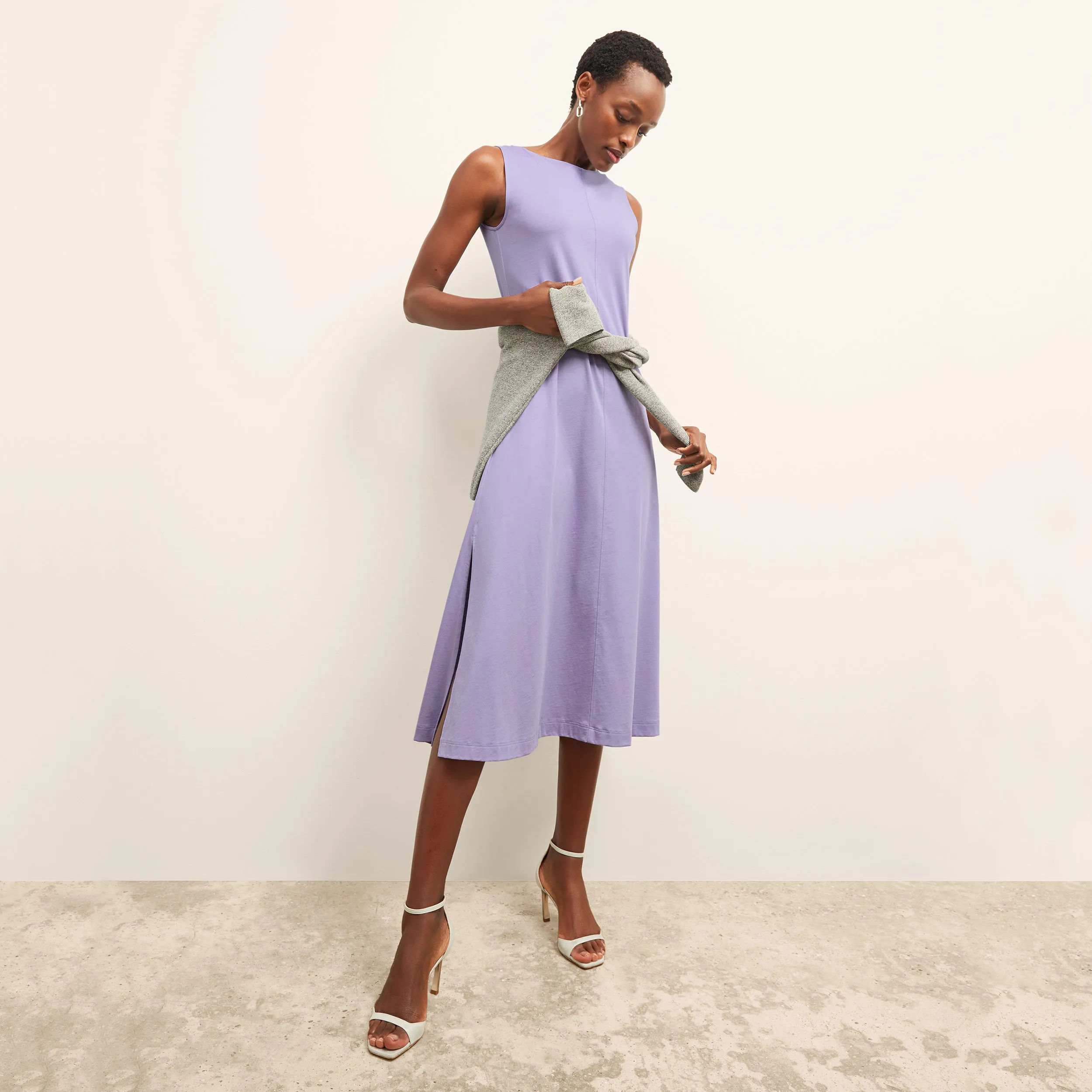 Milano Dress - Organic Jersey Pima Cotton :: Light Orchid