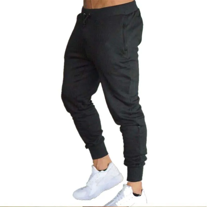 Outdoor Fitness Sport Pants Solid Colored Trendy Slim Fit Jogger Pants