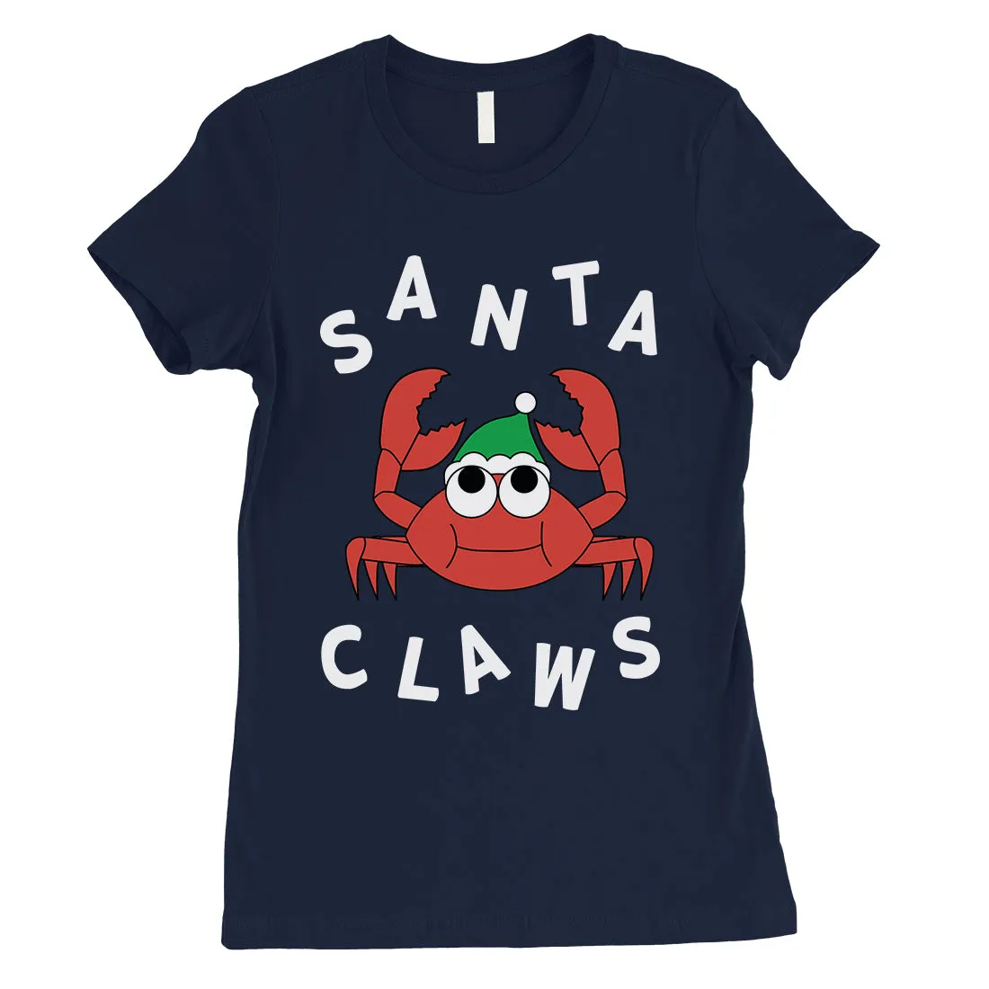 Santa Claws Crab Womens T-Shirt