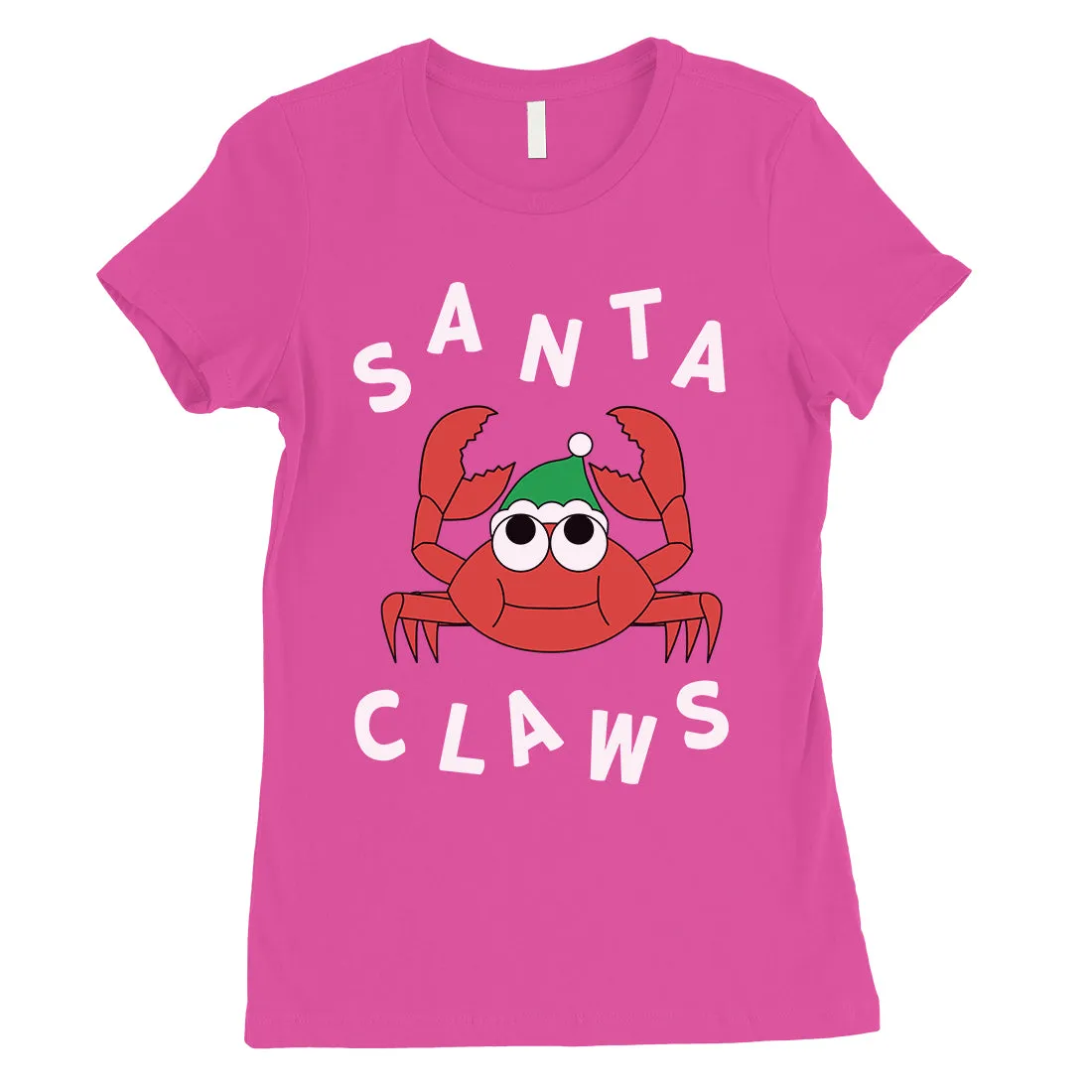 Santa Claws Crab Womens T-Shirt