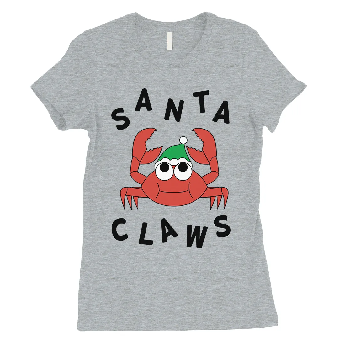 Santa Claws Crab Womens T-Shirt