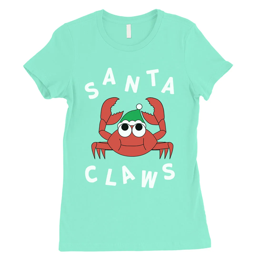 Santa Claws Crab Womens T-Shirt