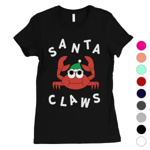 Santa Claws Crab Womens T-Shirt