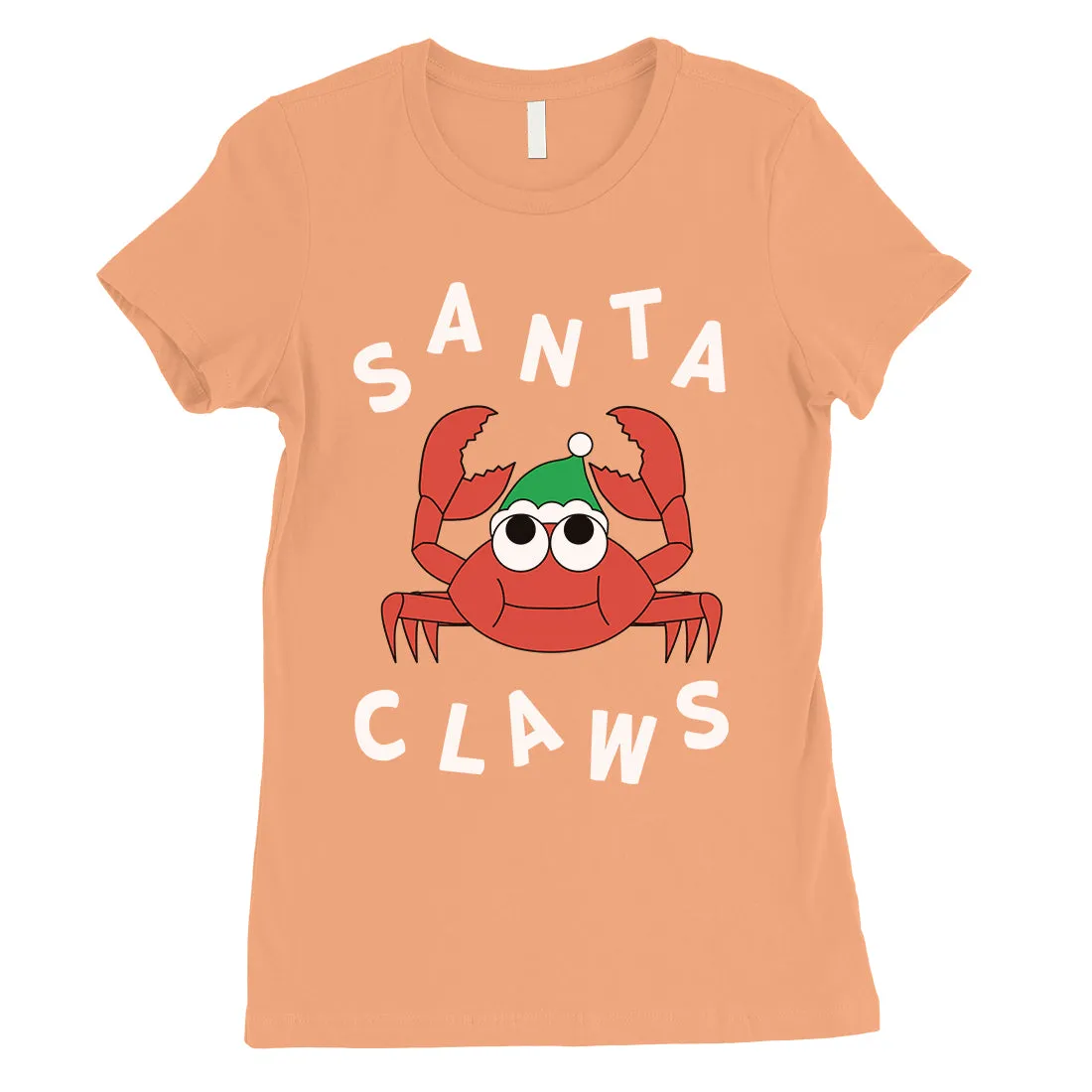 Santa Claws Crab Womens T-Shirt