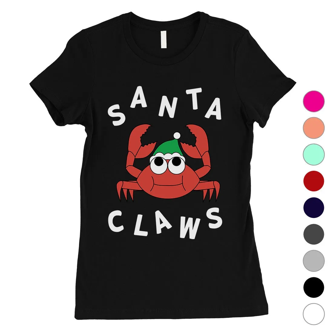 Santa Claws Crab Womens T-Shirt