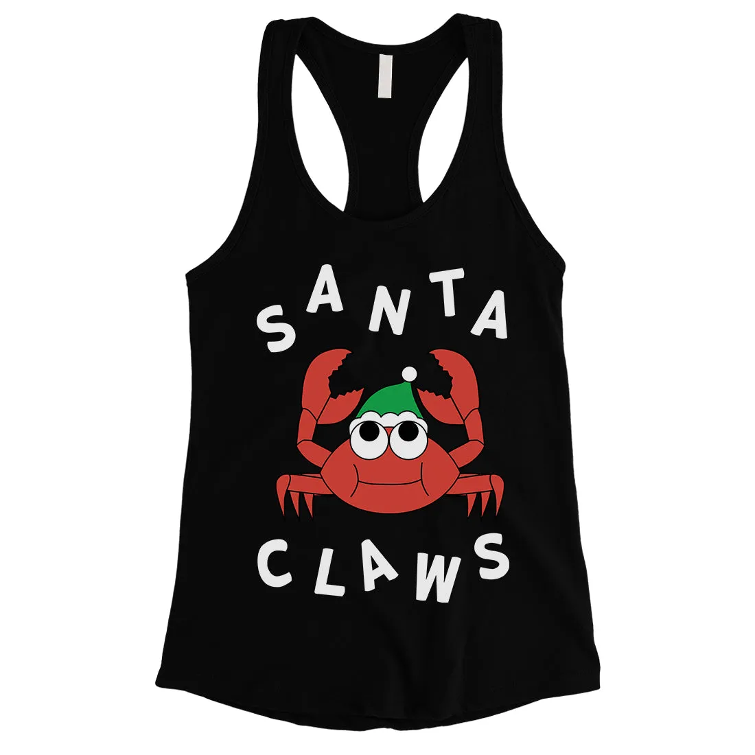 Santa Claws Crab Womens Tank Top