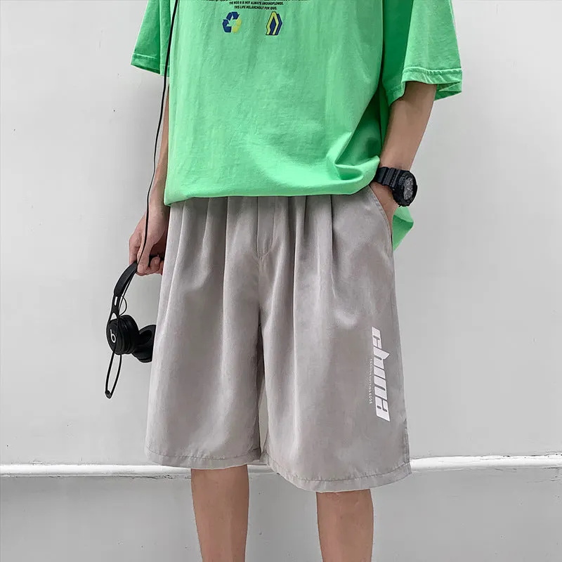 Shorts Men Loose Summer Pants Thin Stylish Casual knee length Trendy INS Trendy Outdoor Shorts